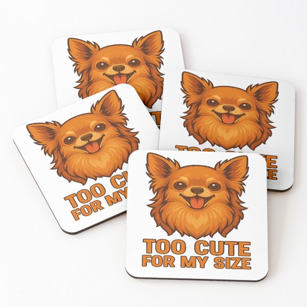 Item preview, Too Cute For My Size – Long-Haired Chihuahua Art designed and sold by © Zenscape Studio 2025.