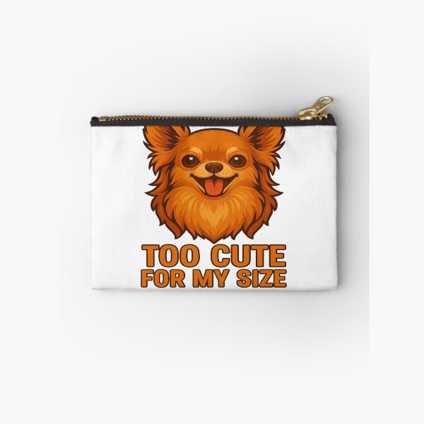 Item preview, Too Cute For My Size – Long-Haired Chihuahua Art designed and sold by © Zenscape Studio 2025.