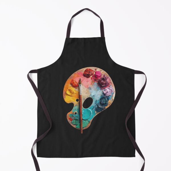 Item preview, Colorful Artist Palette with Brush – Creative Inspiration Wall Art designed and sold by rachada99.