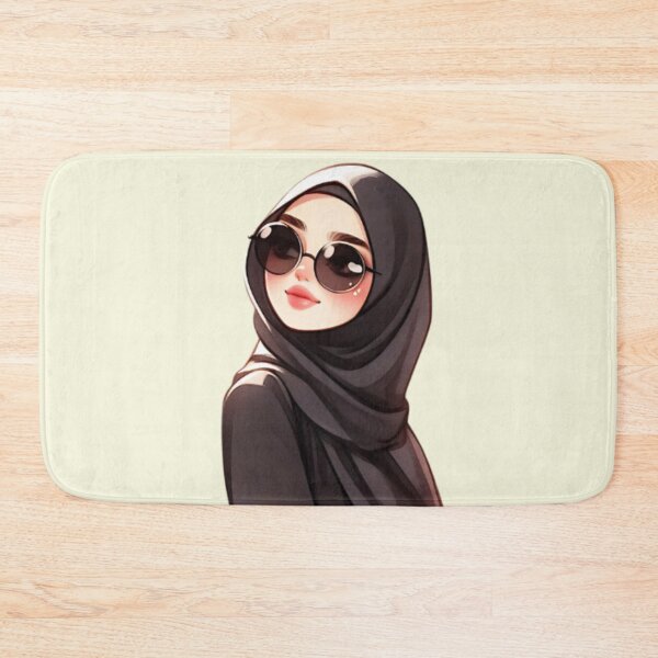 Item preview, Stylish Hijabi Girl – Digital Art Illustration designed and sold by Lulunza.