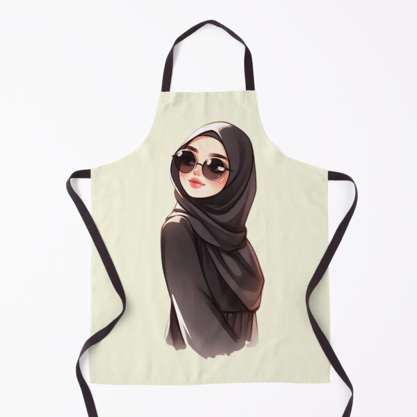 Item preview, Stylish Hijabi Girl – Digital Art Illustration designed and sold by Lulunza.
