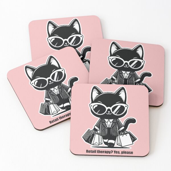 Item preview, Tuxedo Cat Shopping Day Vibes designed and sold by PetsClan.