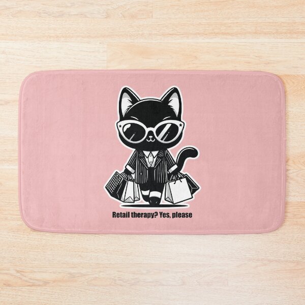 Item preview, Tuxedo Cat Shopping Day Vibes designed and sold by PetsClan.