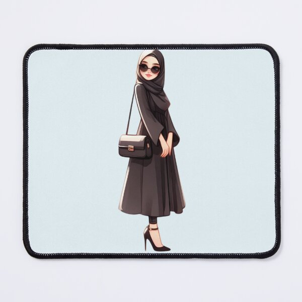 Item preview, Stylish Hijabi Girl – Digital Art Illustration designed and sold by Lulunza.
