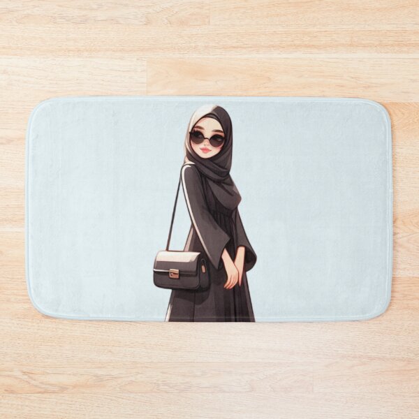 Item preview, Stylish Hijabi Girl – Digital Art Illustration designed and sold by Lulunza.