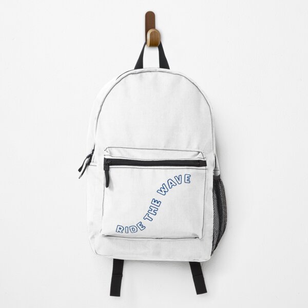 Item preview, Ride the Wave Curved Typography Minimalist Sticker designed and sold by FestivityFinds.