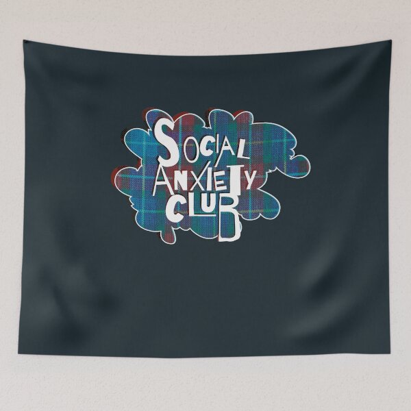 Item preview, Social Anxiety Club (v2) designed and sold by BlueRockDesigns.