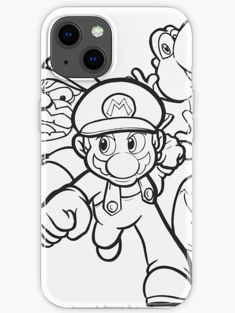 Coque Iphone Coloriage Jeux Videos Par Yuna26 Redbubble