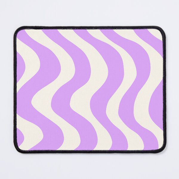 Item preview, Retro Wavy Swirls in Purple and Light Beige designed and sold by JulzPink.