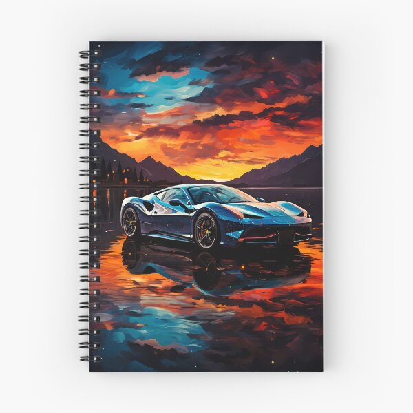 Item preview, Powerful Sports Car Reflected in Stunning Watercolors designed and sold by RevUpDesign.