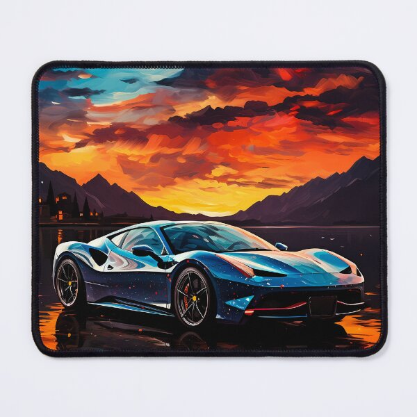 Item preview, Powerful Sports Car Reflected in Stunning Watercolors designed and sold by RevUpDesign.
