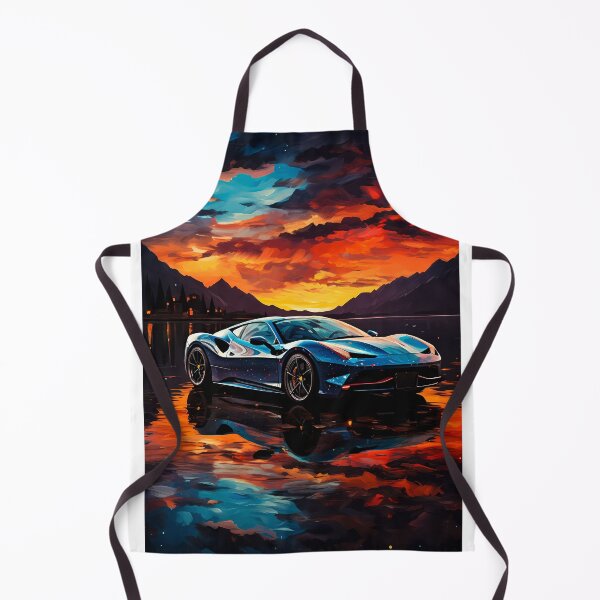 Item preview, Powerful Sports Car Reflected in Stunning Watercolors designed and sold by RevUpDesign.
