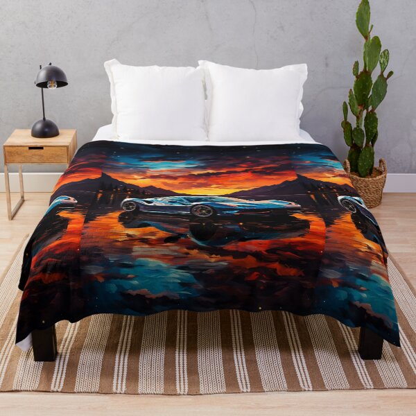 Item preview, Powerful Sports Car Reflected in Stunning Watercolors designed and sold by RevUpDesign.