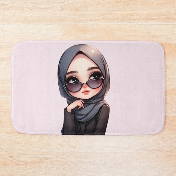 Item preview, Stylish Hijabi Girl – Digital Art Illustration designed and sold by Lulunza.