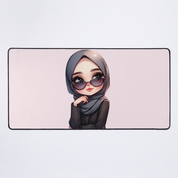 Item preview, Stylish Hijabi Girl – Digital Art Illustration designed and sold by Lulunza.
