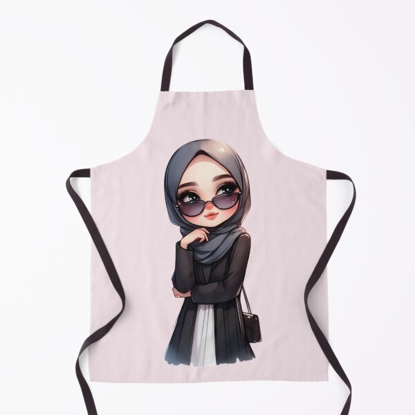 Item preview, Stylish Hijabi Girl – Digital Art Illustration designed and sold by Lulunza.