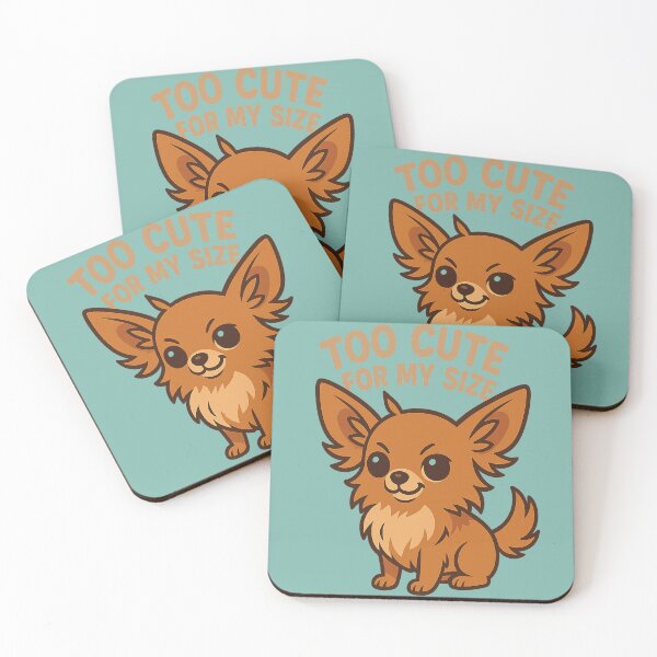 Item preview, Too Cute For My Size – Fluffy Chihuahua Cartoon designed and sold by © Zenscape Studio 2025.