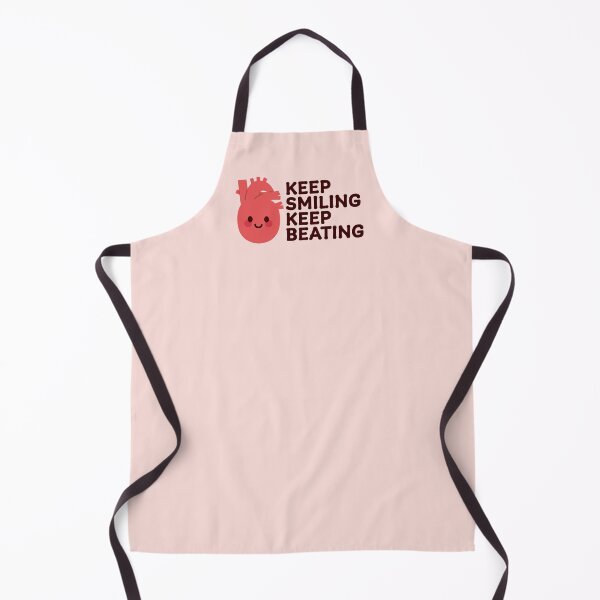 Item preview, Keep Smiling, Keep Beating – Cute Happy Heart Design designed and sold by OEKAKIYASAN.