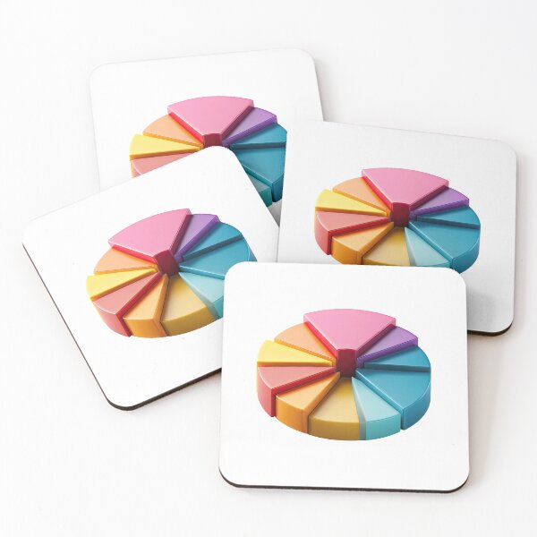 Item preview, Colorful 3D Pie Chart Data Visualization designed and sold by rachada99.