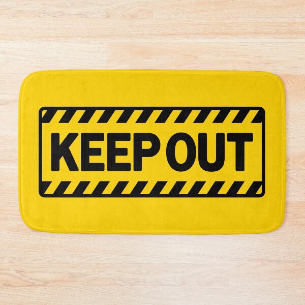Item preview, KEEP OUT – Bold Yellow and Black Restricted Area Sign Design designed and sold by OEKAKIYASAN.
