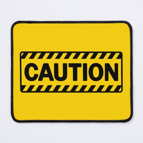 Item preview, CAUTION – Industrial Yellow Safety Sign Inspired Design designed and sold by OEKAKIYASAN.