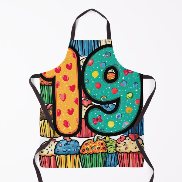 Item preview, Sweet Number Nineteen in Kawaii Dessert Style designed and sold by Piotrek0001.