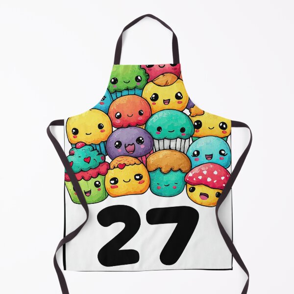 Item preview, Sweet Number Twenty-Seven in Kawaii Dessert Style designed and sold by Piotrek0001.