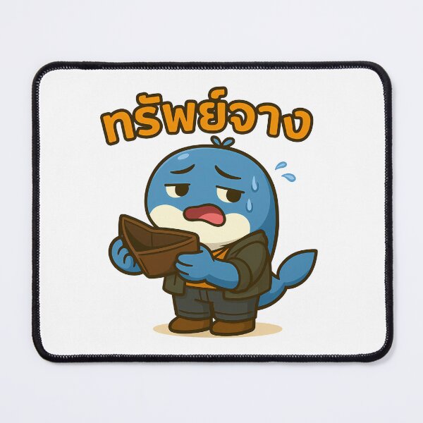 Item preview, Thai Broke Life | Cute 'Sap-Jang' Dolphin Empty Wallet designed and sold by Sitred123.