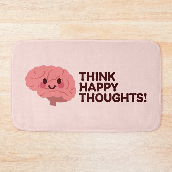 Item preview, Think Happy Thoughts – Smiling Brain Design designed and sold by OEKAKIYASAN.