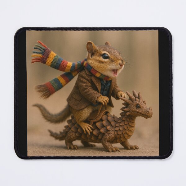 Item preview, Chipmunk Riding a Pinecone Dragon designed and sold by Tridentulus.