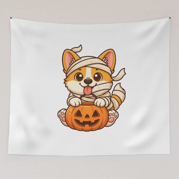 Item preview, Kawaii Corgi Mummy Dog Lover Halloween designed and sold by thebest-2studio.