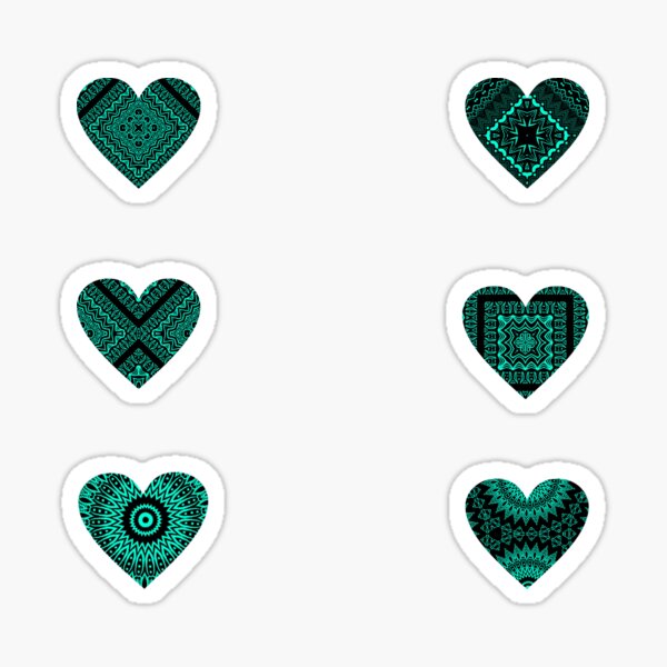 Item preview, Dark Patterned Hearts (Set) designed and sold by SCArtAndGames.