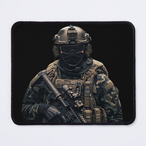 Item preview, Fearless Soldier – Tactical Warrior Apparel Design designed and sold by GG-Graphics.