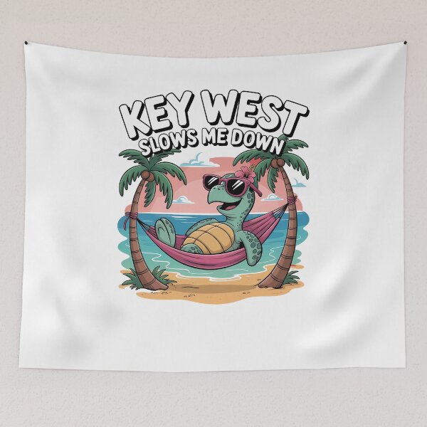 Item preview, Key West Slows Me Down – Sea Turtle Snowbird designed and sold by slappywalker.