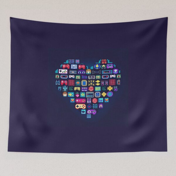 Item preview, Pixel Retro Heartbeat of Gaming Life designed and sold by Vibrant Threads.