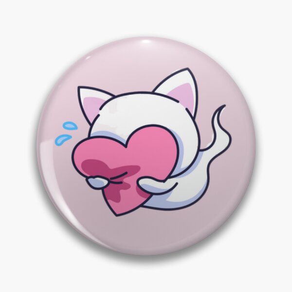 Item preview, Ghost Cat with Heart designed and sold by kiamiontie.