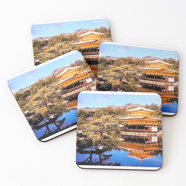 Item preview, kinkakuji temple kyoto japan Winter snow scene designed and sold by pocpoc3579.