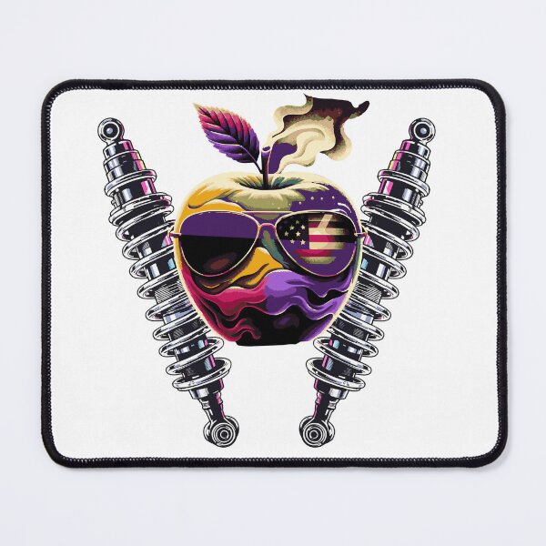 Item preview, Shoke Absorber Cool Apple Vibes Retro Sunglasses & Spring Art designed and sold by CARS and BIKES.