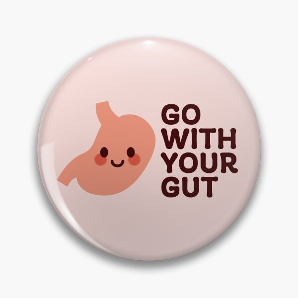 Item preview, Go With Your Gut – Cute Smiling Stomach Illustration designed and sold by OEKAKIYASAN.