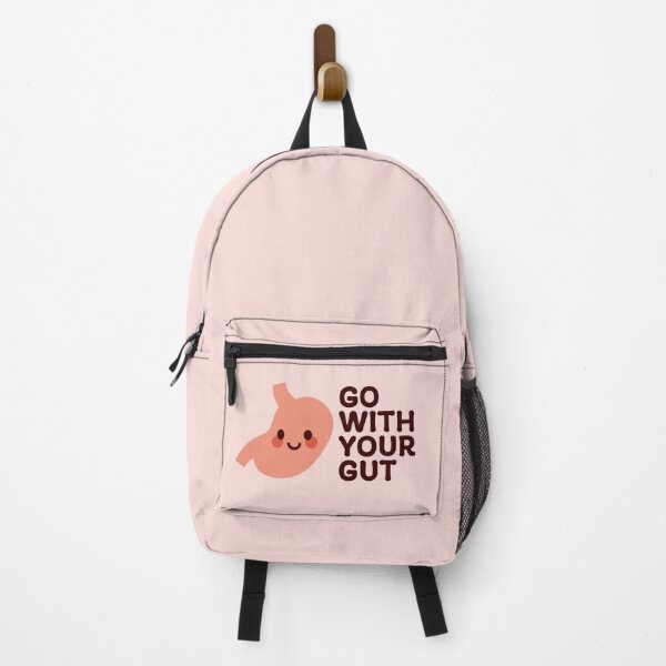 Item preview, Go With Your Gut – Cute Smiling Stomach Illustration designed and sold by OEKAKIYASAN.