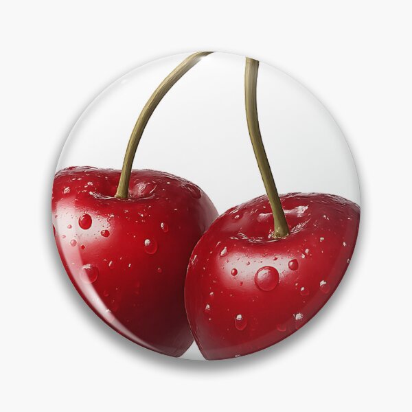Item preview, Juicy Cherries – Realistic Water-Drop Fruit Illustration designed and sold by BloomOfDesign.