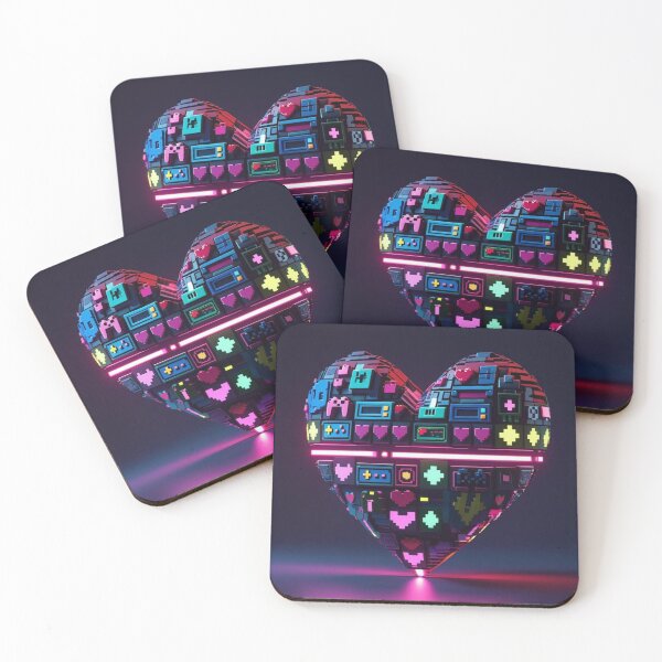 Item preview, Pixel Retro Heartbeat of Gaming Life 2 designed and sold by Vibrant Threads.