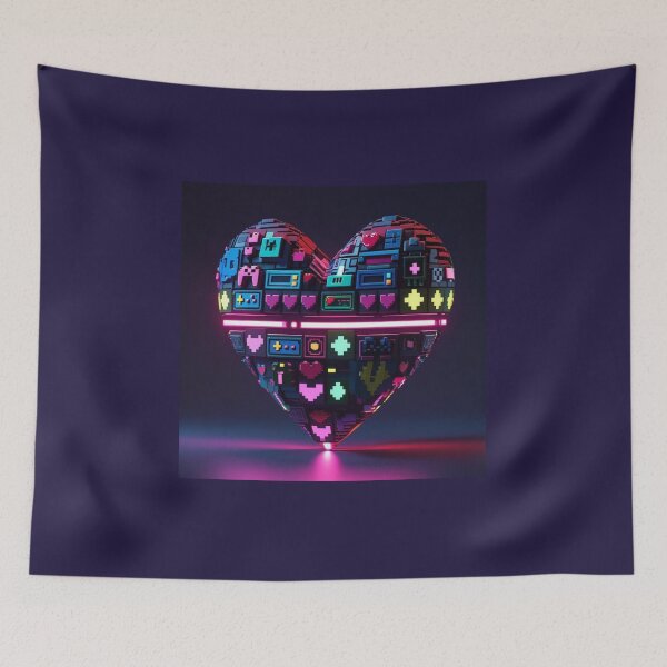 Item preview, Pixel Retro Heartbeat of Gaming Life 2 designed and sold by Vibrant Threads.