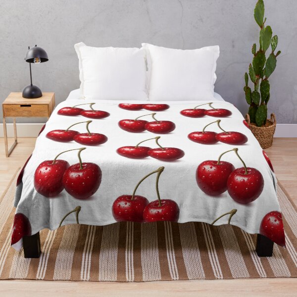 Item preview, Juicy Cherries – Realistic Water-Drop Fruit Illustration designed and sold by BloomOfDesign.
