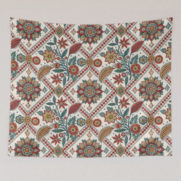 Item preview, Vibrant Folk Art Floral Pattern. designed and sold by RGShirtWorks.