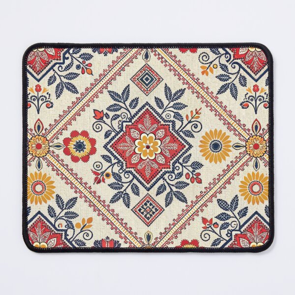 Item preview, Vibrant Folk Art Floral Pattern with Traditional Embroidery Style. designed and sold by RGShirtWorks.