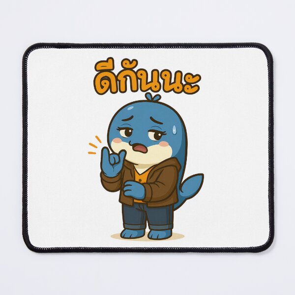 Item preview, Let's Make Up | Cute 'Dee Gan Na' Apology Dolphin Sticker designed and sold by Sitred123.