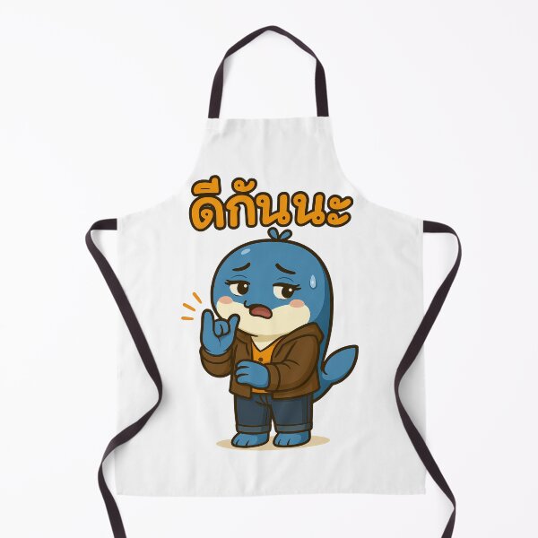Item preview, Let's Make Up | Cute 'Dee Gan Na' Apology Dolphin Sticker designed and sold by Sitred123.