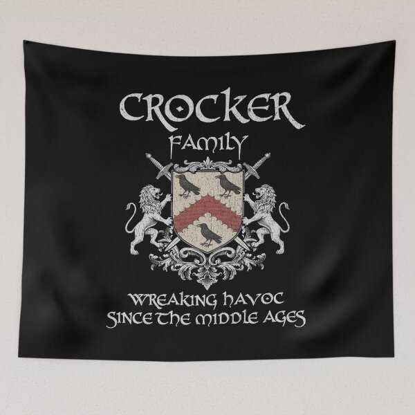 Item preview, Crocker Family Crest – Medieval Heritage Emblem for Ancestry Lovers & Vintage Style Fans designed and sold by 9X FR.