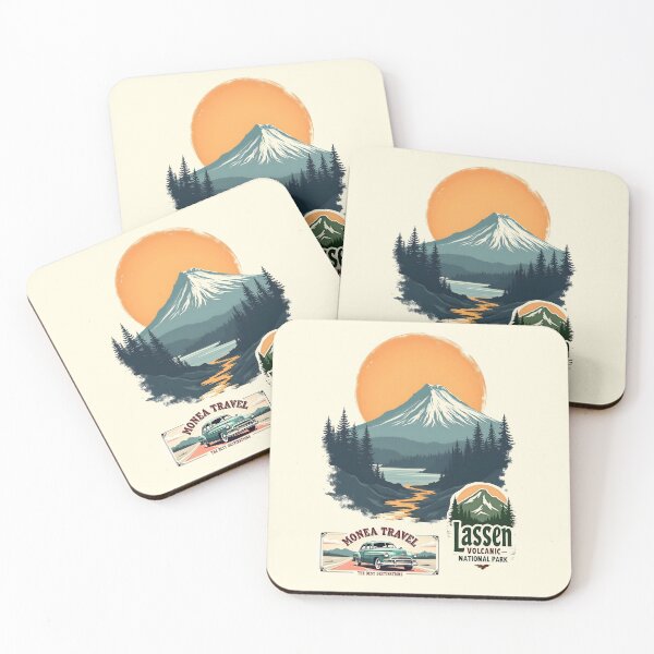 Item preview, Lassen Volcanic National Park Travel Poster designed and sold by Museum Of Non-Existing Art.